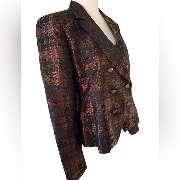 Body by Victoria metallic double breasted fitted blazer - Picture 5 of 7